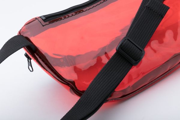 Сумка Поясная ПВХ Красная - фото 6