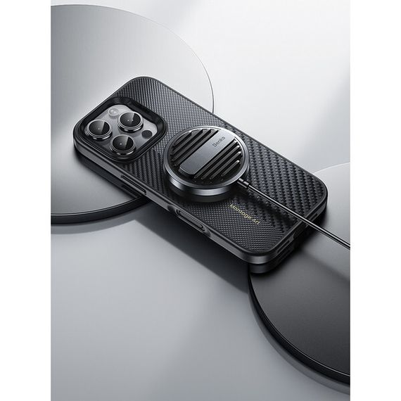 Усиленный чехол Benks Montage ArmorPro Kevlar для iPhone 16 Pro (C.K.FL.AP.BK.MF65) Black