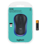 Мышь Logitech M185 Wireless 2.4 Ghz, Blue