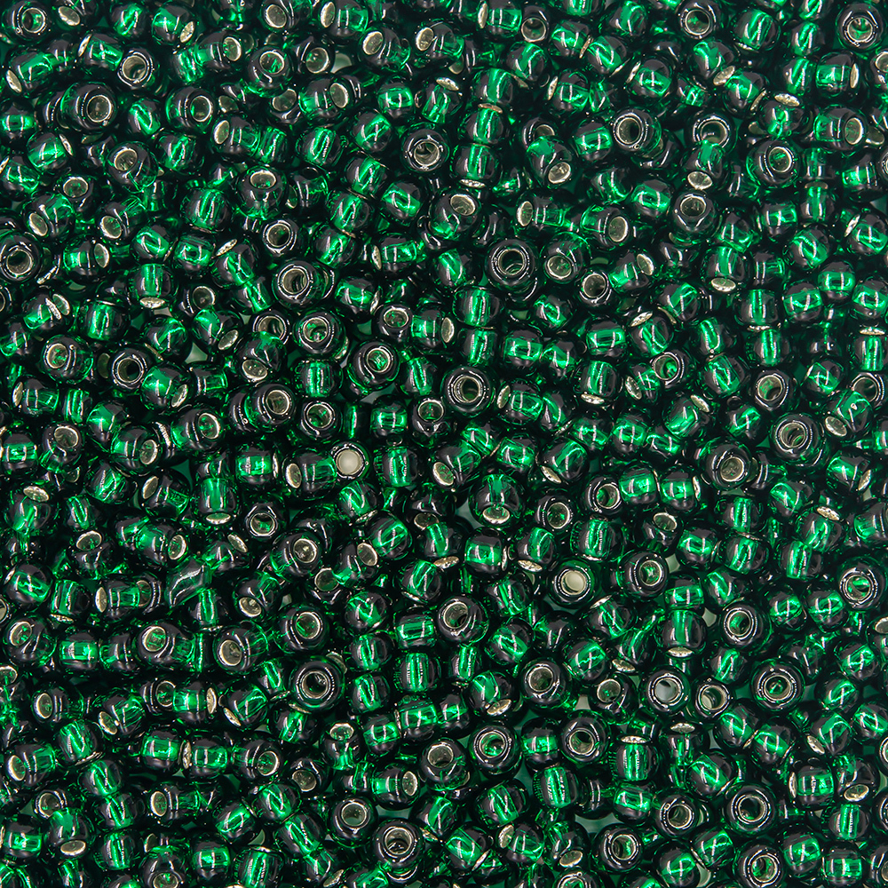 Японский бисер TOHO Round 11/0 (№36), с внутренним серебрением, прозрачный