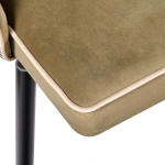 Стул Bradex Home Dave оливковый с жаккардом