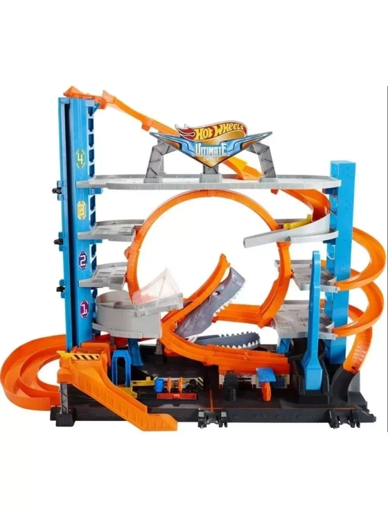 АвтотрекХот Вилс трек Мега гараж трасса FTB69 2 машинки