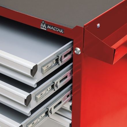 Цена на МАСТАК (521-05581MR) Тележка инструментальная, 5 ящиков, "ОПТИМА", красная