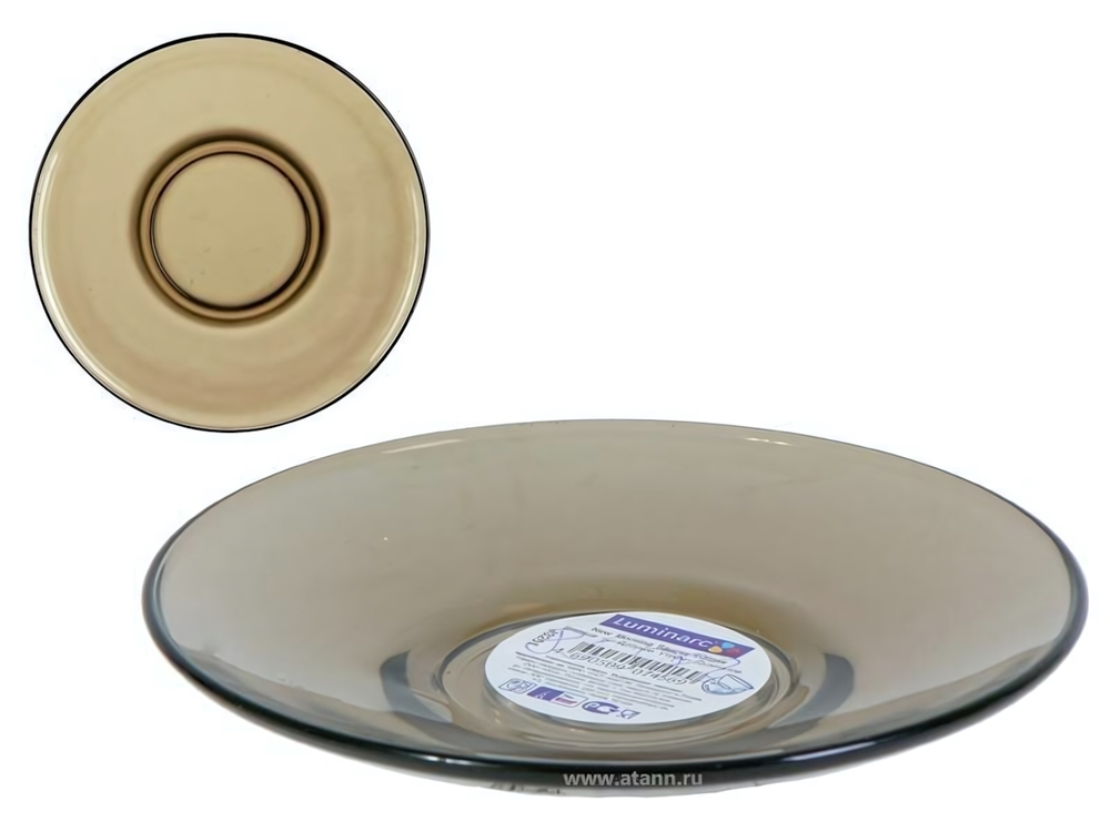 DIRECTOIRE ECLIPSE Блюдце 14см дымчатое (01456)