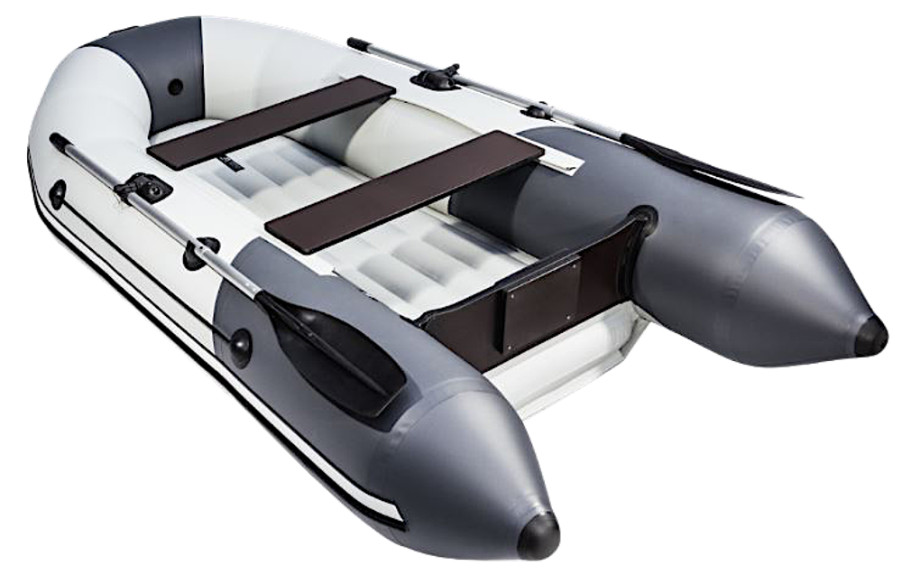 Лодка ПВХ Мастер Лодок Таймень NX2900НДНД "Комби" Св.Серый / Графит