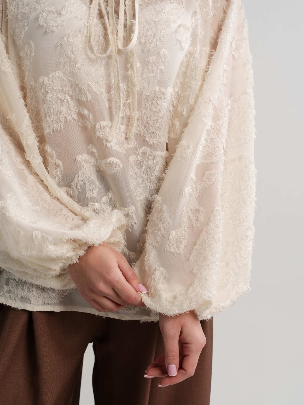 Блуза Воздушная мелодия (молочная) Б15140-7М LT Collection