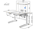 Растущая парта Mealux KingWood Multicolor BD-820 + полка BD P-17 (1200×770 мм)
