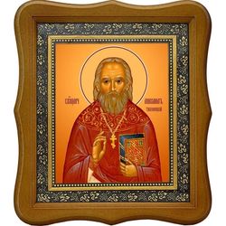 Михаил Тихоницкий священномученик пресвитер. Икона на холсте.