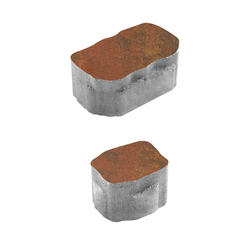 Тротуарная плитка Арена - Листопад гладкий Арабская ночь, комплект из 2 видов плит