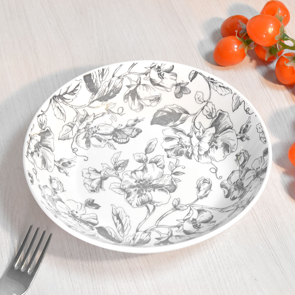 Тарелка суповая 660мл 20,5см Botanica, серый