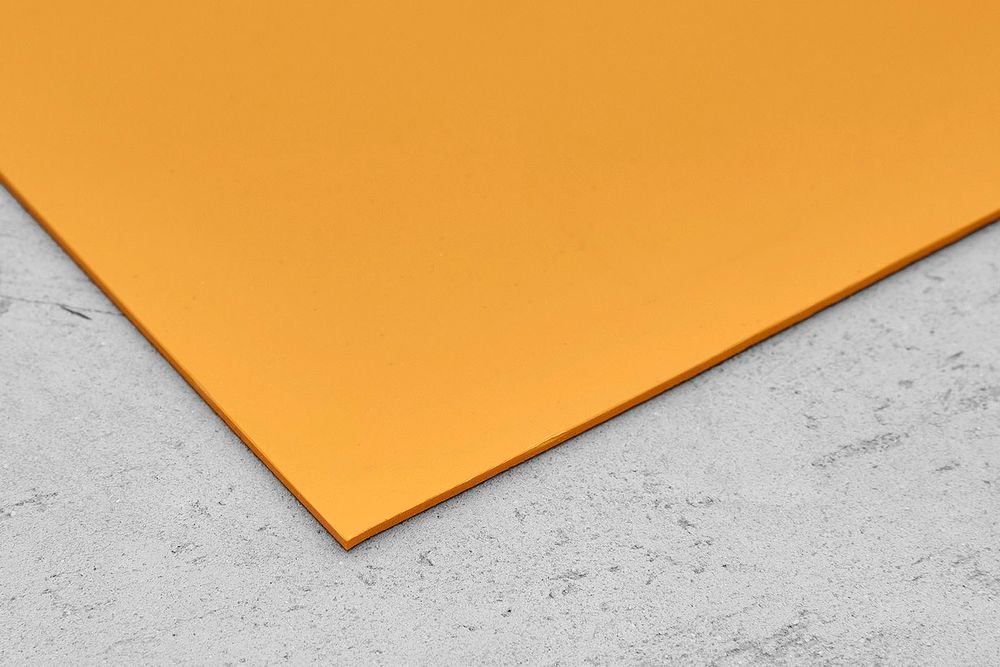 Kydex Cow leather orange 2,03мм, лист 300x200мм