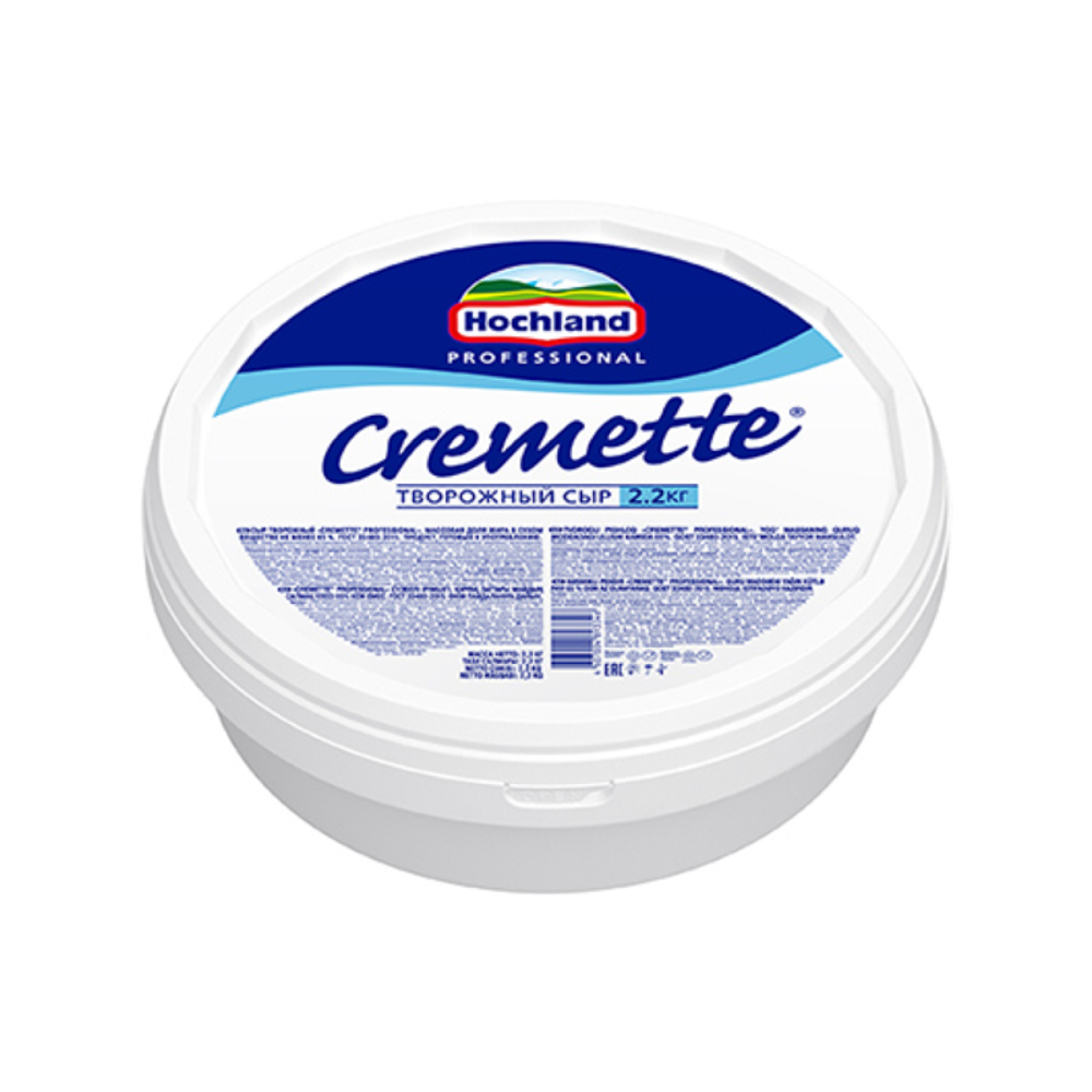 Сыр творожный CREMETTE PROFESSIONAL Жирность 65% 2.2 кг