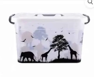 Контейнер универсальный для хранения с крышкой «AFRICA», прозрачный, 35.5*23.5*19см. 10л