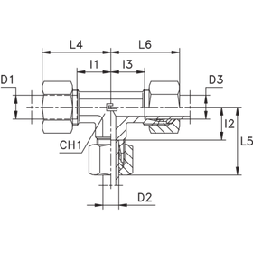 Соединение PRT DL08 06 08 (в сборе)