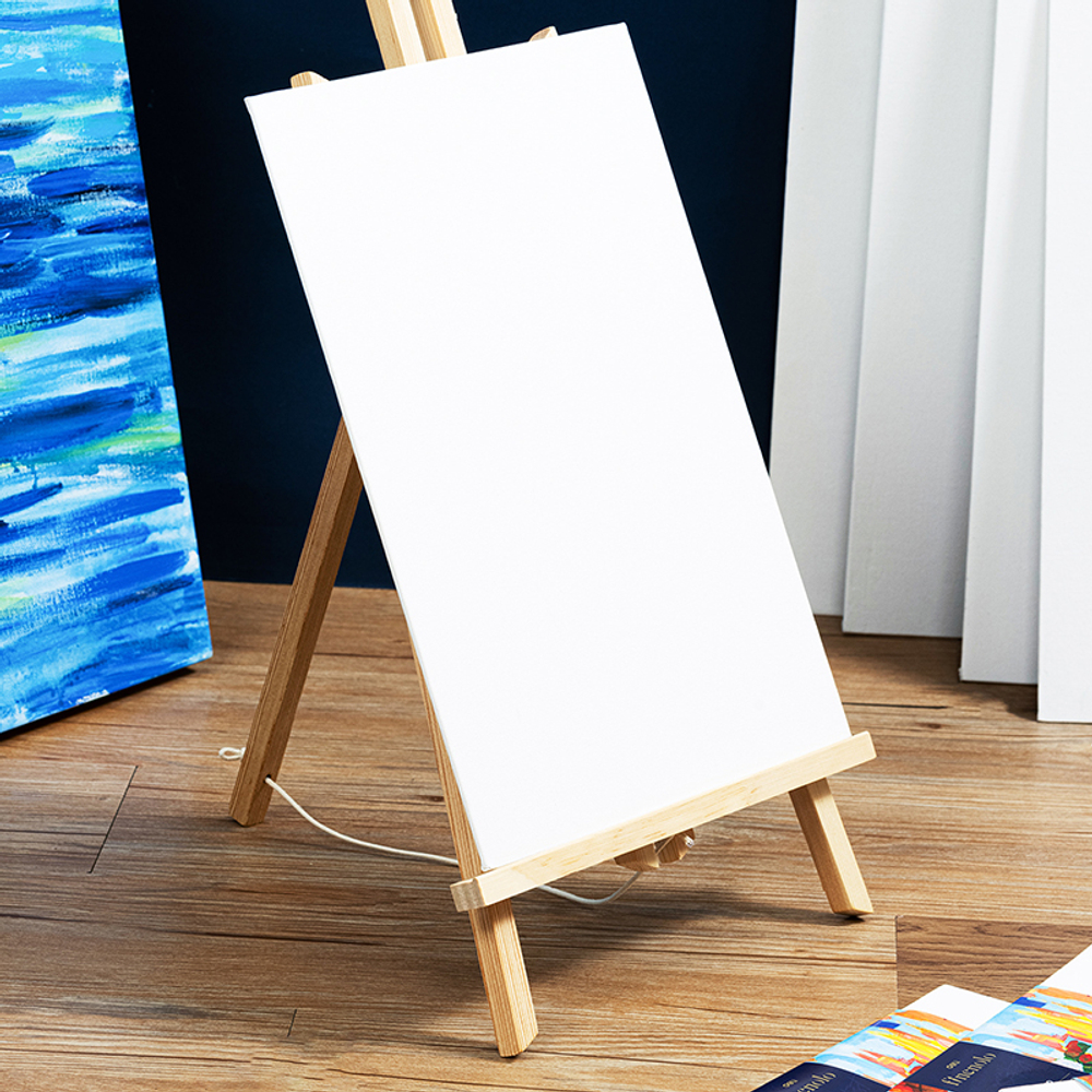 Холст на картоне DELI "Finenolo", 18х24 см, 280 г/м2, среднее зерно, хлопок