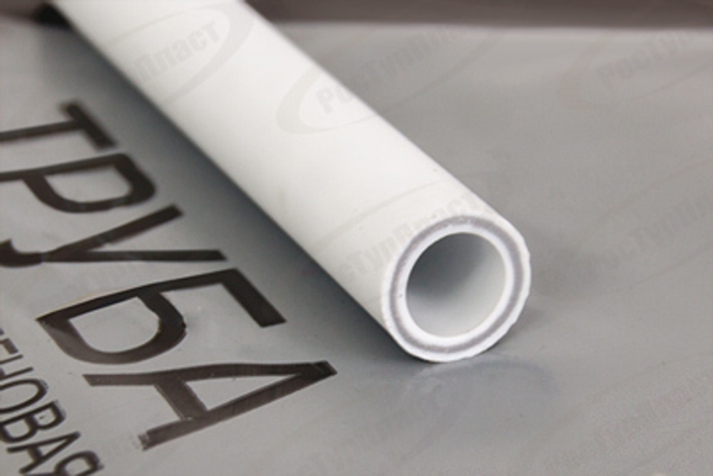 Труба PPR стекловолокно  20х3,4, PN25 4м белый, РТП (100/25)