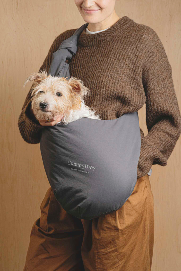 Сумка-слинг "Пони-Кенгурони" Графит