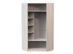 Шкаф распашной угловой для одежды с штангой