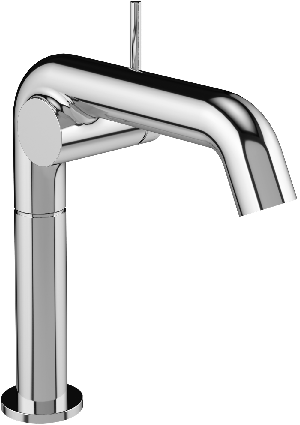 Смеситель для раковины STWORKI Лунд S25010CR + донный клапан SD-001CR хром