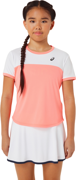 Футболка для девочки теннисная Asics Tennis Short Sleeve Top - Розовый