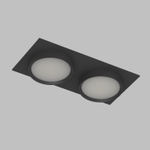 DK2092-BK Встраиваемый светильник FLAT, IP 20, до 15 Вт, GX53, LED, черный, алюминий