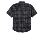 Рубашка Men's Distressed Plaid Short Sleeve Woven Shirt Harley-Davidson
