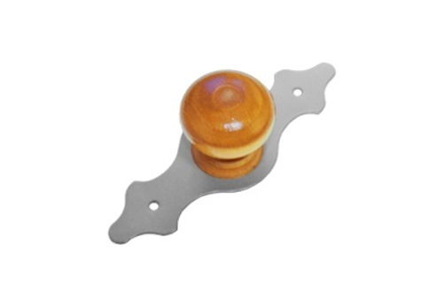 Ручка-кнопка Домарт мод.3 серый металлик декоратив. / 9370