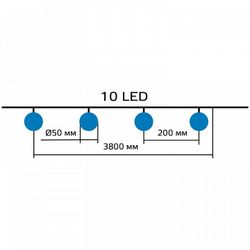 Гирлянда на солнечных батареях Gauss Solar GS033