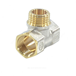 Тройник латунь никель Ду 15 (1/2") ВР/НР/ВР 9009 ГОСТ 32585-2013 Aquasfera 9009-01