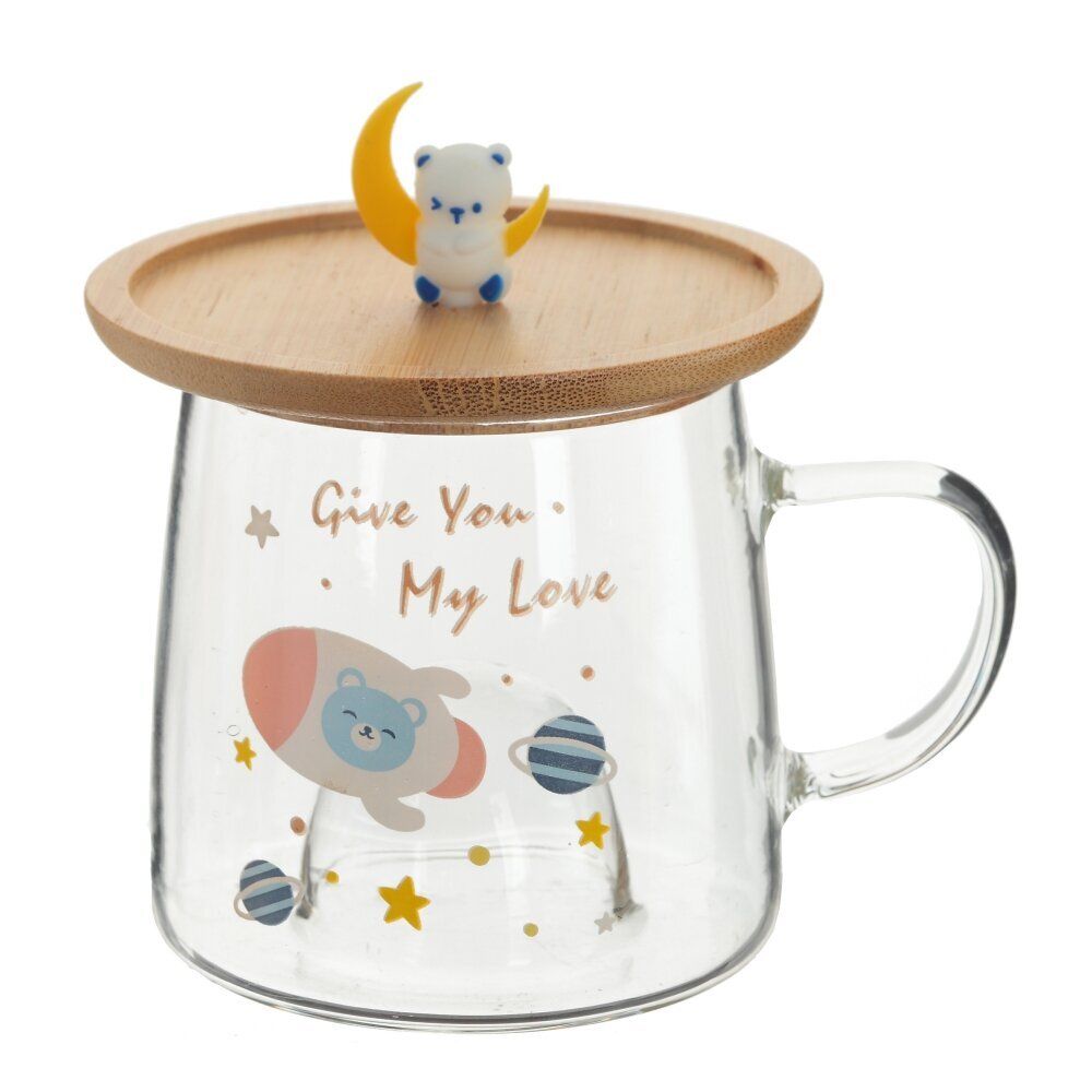 GAEM Кружка с крышкой-подставкой, 350 мл, L11 W9 H8 см, 4в.