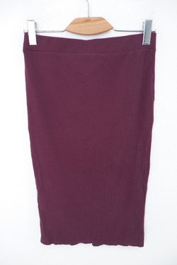 Юбка трикотажная бордовая 42 размер