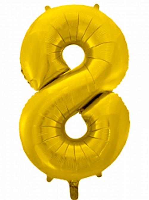 Цифра 8 золото 32" К