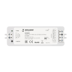 INTELLIGENT ARLIGHT Диммер SMART-SET-PWM-104-52-RGB-SUF White (12-24V, 3x4A, ПДУ LINE, 2.4G) (IARL, IP20 Пластик, 5 лет) 036189