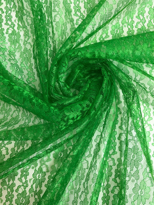 Гипюр капрон зеленый