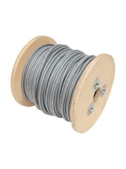 Стальной трос Gigant DIN 3055 5/6мм в ПВХ оплетке цинк 100м GSC-003