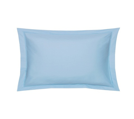 Наволочка 50х75 bleu canard перкаль Blanc des Vosges 50x75 Голубой