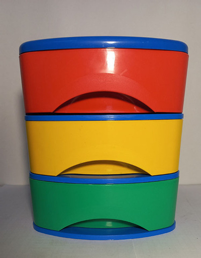 Бокс д/хранения с выдвиг.ящиками 3 отдел.