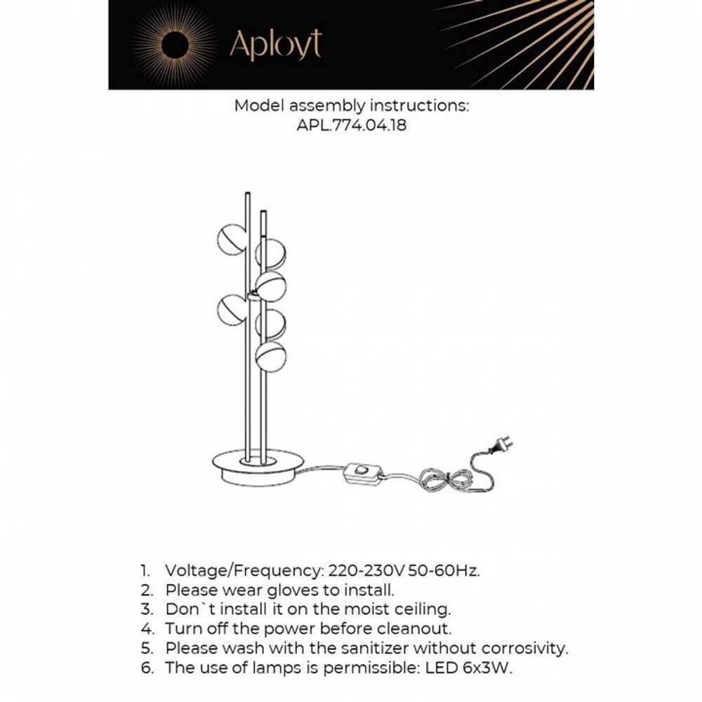 Настольная лампа декоративная Aployt Delfin APL.774.04.18