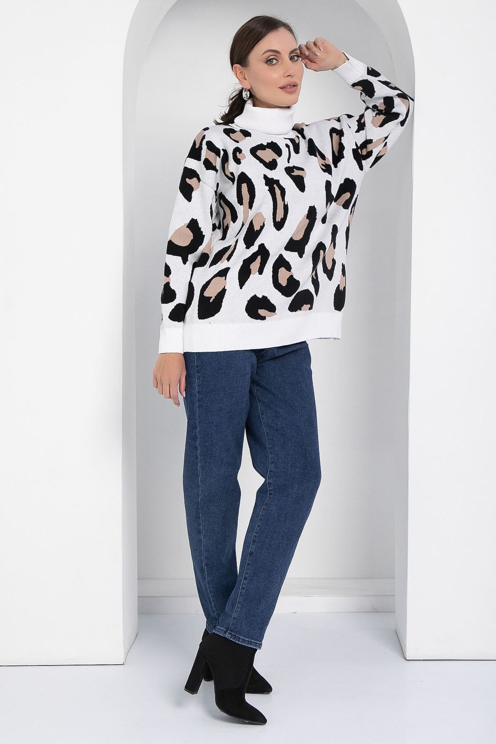 Джемпер Лоренсия (бело-бежевый) Б12700-18 LT Collection