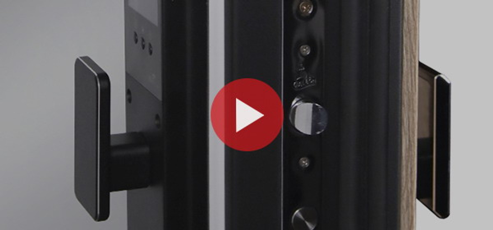 Стальная дверь «Конструктор» с зеркалом