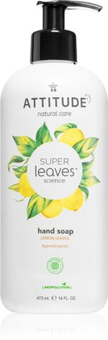 Attitude Super Leaves Lemon Leaves - жидкое мыло для рук /   473  ml  / GTIN 626232440928