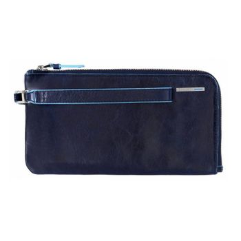 Клатч Piquadro Blue Square синий из телячьей кожи (AC2648B2/BLU2)