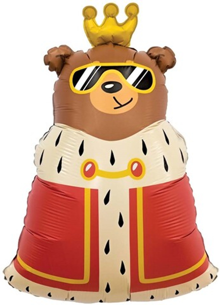 Шар (13''/33 см) Мини-фигура, Король дня, 5 шт. в уп.