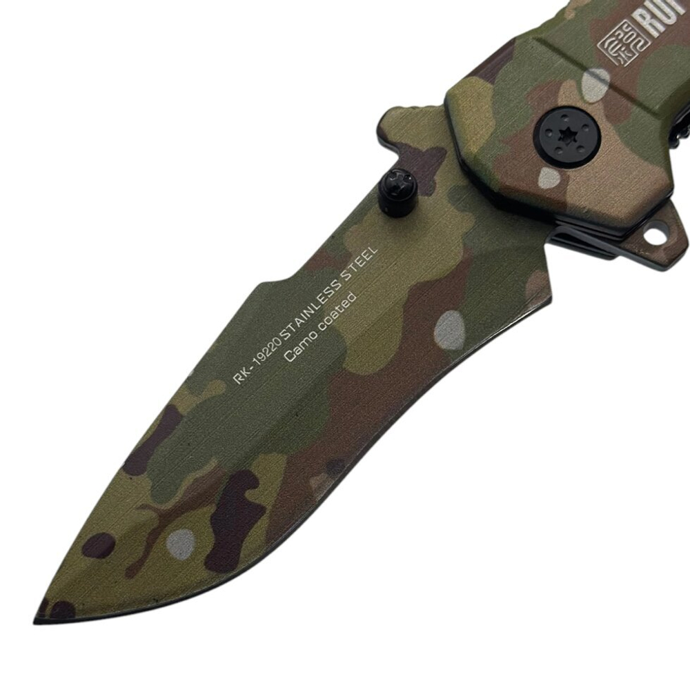 Камуфляжный нож со стеклобоем RUI Tactical 19220 (Мультикам)
