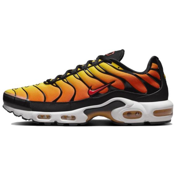 Nike Air Max Плюс Бежевые кроссовки Низкие Черные и Оранжевые Желтые кроссовки