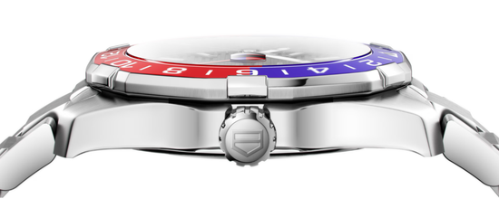 Мужские механические часы Aquaracer GMT Calibre 5 WAY201A.BA0927 TAG Heuer вид сбоку