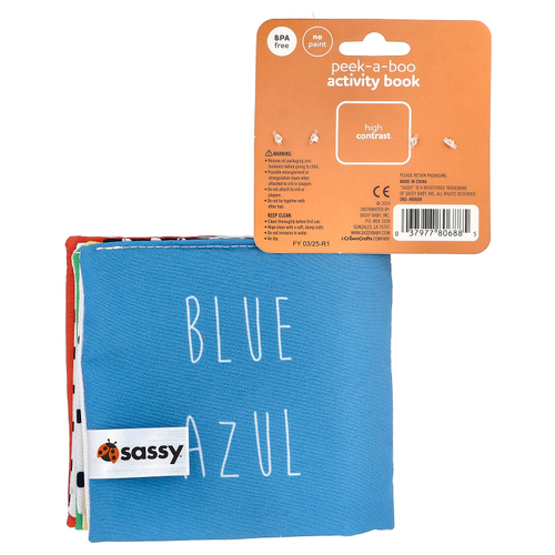 Sassy, тетрадь Pek-A-Boo, для детей от 0 месяцев, 1 шт.