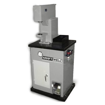 Цена на KraftWell (KRW300) Станок для наклепки накладок на тормозные колодки (пневмо)