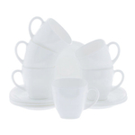 Набор посуды столовый, 30 предметов, черное и белое стекло, "Carine Mix", LUMINARC, N1500