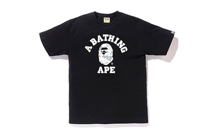 Футболка A BATHING APE Space Camo College Tee T, 1F30-110-031